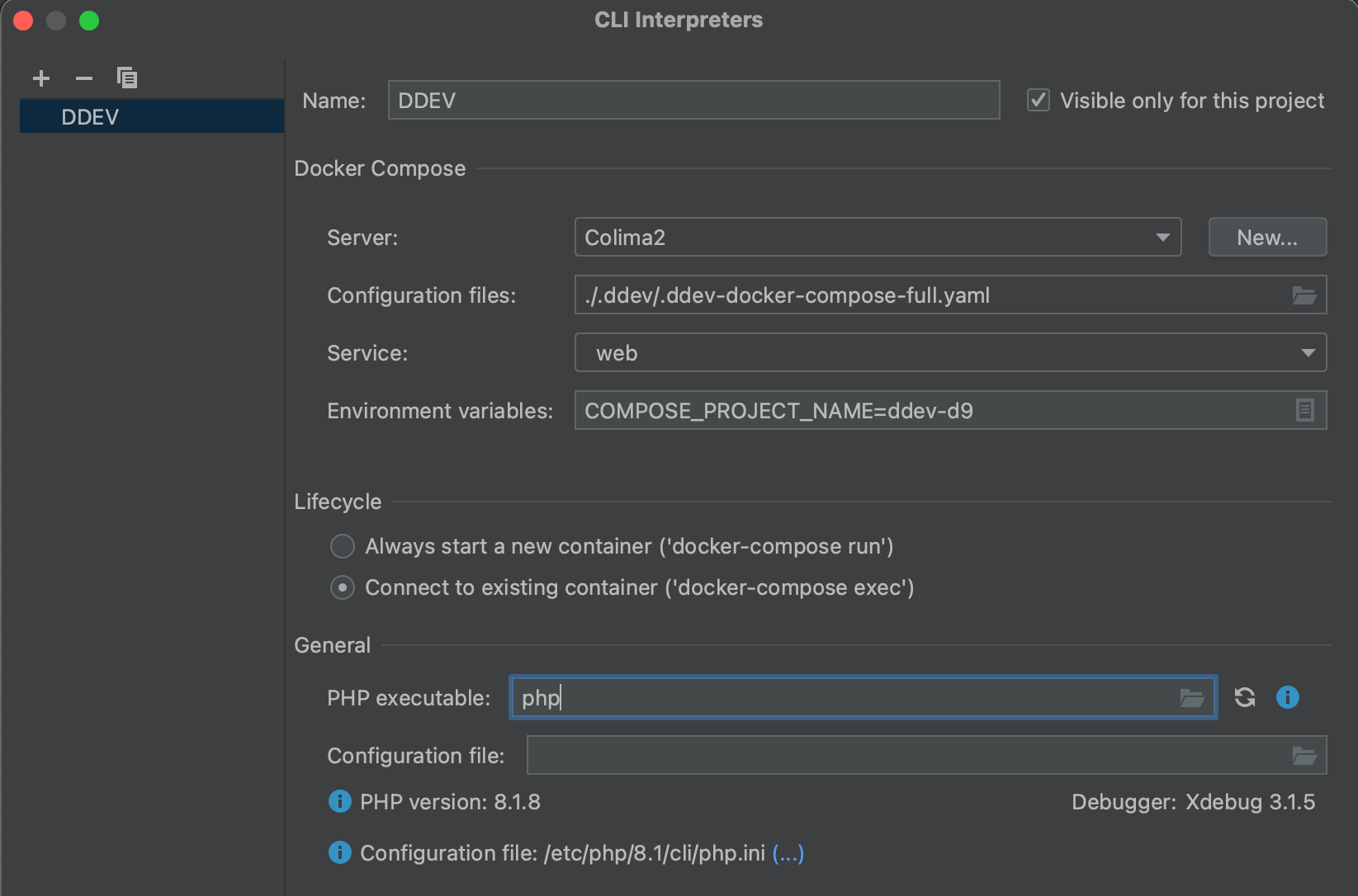 example configuration