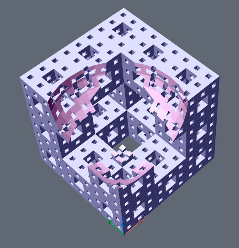 Menger Sponge vs Sphere