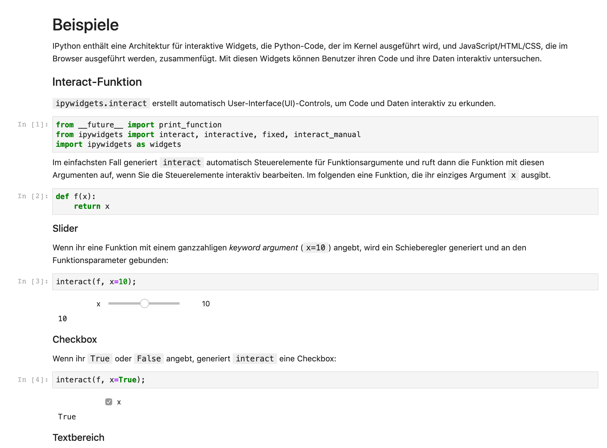 Voilà example with source code