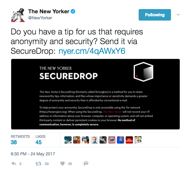 New Yorker Tweet