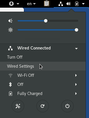 Wired Settings